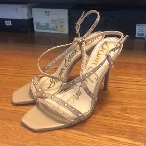 Sam Edelman Lennox Sandal, Nude Patent, Size 9